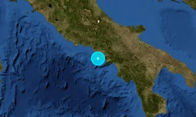 16 km WSW of Naples, Italy