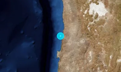 152 km WNW of Calama, Chile