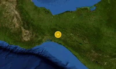 149 km SSE of Minatitlán, Mexico