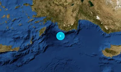 169 km SW of Antalya, Türkiye