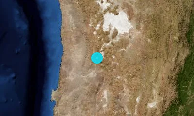 91 km NNE of Calama, Chile