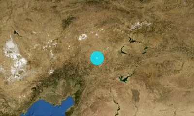 83 km NNE of Kahramanmaraş, Türkiye