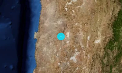 105 km SSE of Calama, Chile