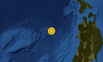 242 km NW of Sakata, Japan