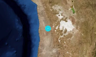 91 km ESE of Iquique, Chile