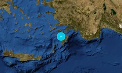 180 km SSW of Nazilli, Türkiye