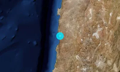 139 km S of Antofagasta, Chile