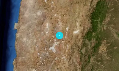 210 km WNW of Salta, Argentina