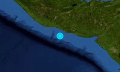 120 km WSW of San Salvador, El Salvador