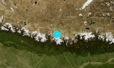 130 km N of Dārjiling, India
