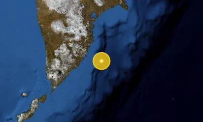 145 km S of Petropavlovsk-Kamchatsky, Russia