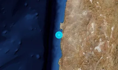 40 km SW of Antofagasta, Chile