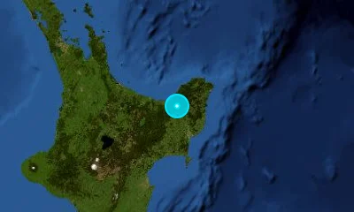 136 km ESE of Tauranga, New Zealand