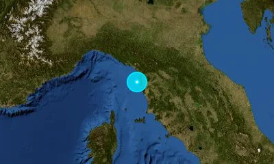 75 km WSW of Prato, Italy