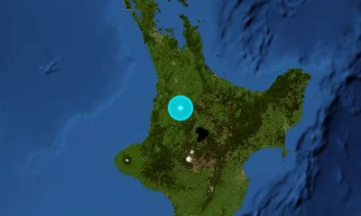 59 km S of Hamilton, New Zealand