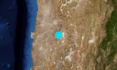 99 km SSE of Calama, Chile