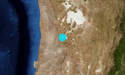 109 km NNE of Calama, Chile