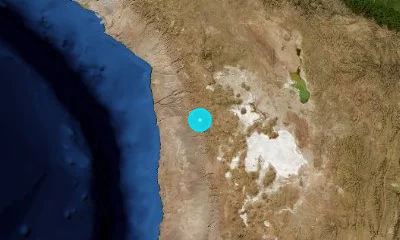 122 km NE of Iquique, Chile