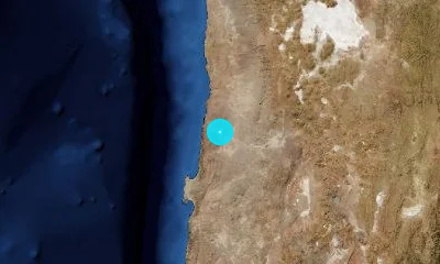 37 km ESE of Tocopilla, Chile