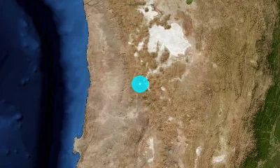 114 km NNE of Calama, Chile