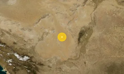142 km WNW of Yinchuan, China