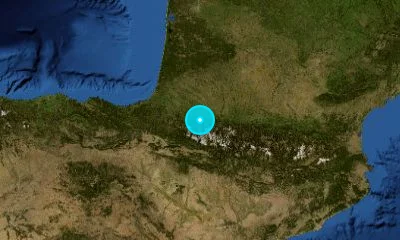 29 km SSW of Pau, France