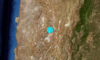 228 km W of San Salvador de Jujuy, Argentina