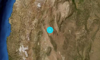 78 km SSW of Chilecito, Argentina