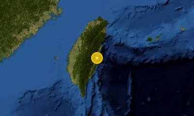 49 km SSW of Hualien City, Taiwan