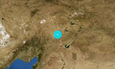 38 km SSE of Darende, Türkiye