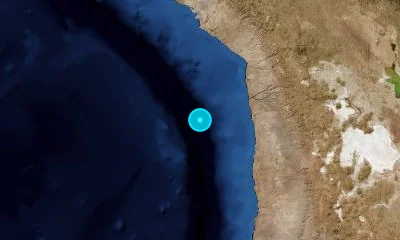 142 km WNW of Iquique, Chile