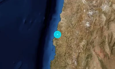38 km W of Vallenar, Chile