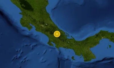 54 km al OSO de Changuinola, Panama