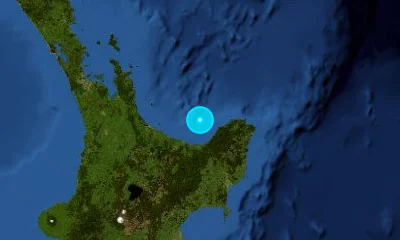 54 km al NE de Whakatane, New Zealand