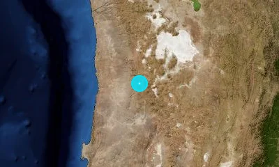 128 km N of Calama, Chile