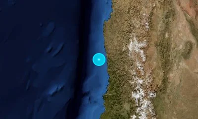 70 km W of Illapel, Chile