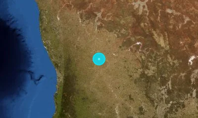 183 km ENE of Perth, Australia