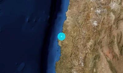 139 km N of Coquimbo, Chile