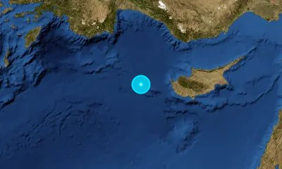 156 km WNW of Limassol, Cyprus