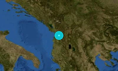62 km NNW of Elbasan, Albania