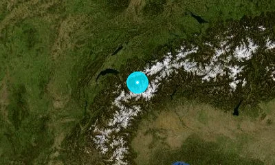 76 km ESE of Lausanne, Switzerland