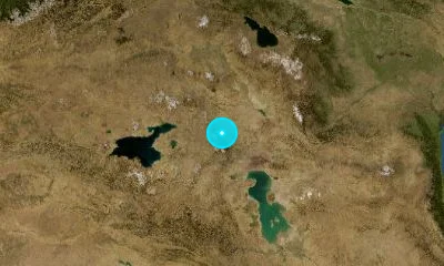 48 km NW of Khowy, Iran