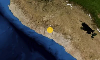 134 km WNW of Arequipa, Peru