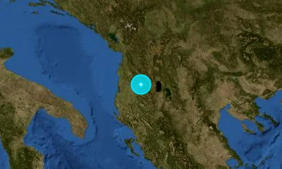 40 km SE of Tirana, Albania