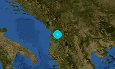 32 km NE of Tirana, Albania