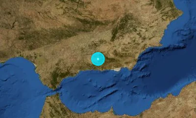 74 km SSE of Jaén, Spain