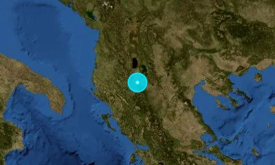 86 km SE of Elbasan, Albania