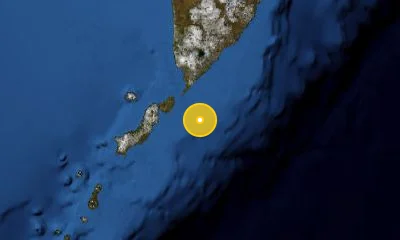 300 km SSW of Petropavlovsk-Kamchatsky, Russia
