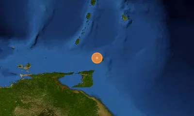 279 km ENE of Carúpano, Venezuela