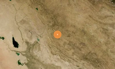 57 km WNW of Kermanshah, Iran